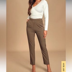 Lulus pants. Brown/taupe